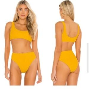 L*Space gold yellow bikini